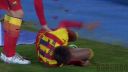 Neymar vs Getafe | Zranenie | 16/1/14 | HD