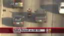 Police Chase Suspect tricks police by taking off coat and walkin