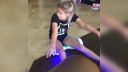Tuning steny pomocou hoverboardu