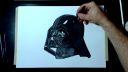 Star Wars Rogue one DARTH VADER realistic speedart /timelapse/