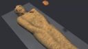 Mumifikácia mladého muža (3D animácia)