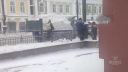 Odhrabávanie snehu naopak (Rusko)
