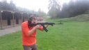 Streľba upraveným Sa vz.58 za pohybu