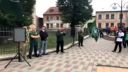 Ing. Jozef Mihalčin z ĽSNS v prejave v Huncoviach.