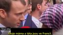 Emmanuel Macron vs marocká muslimka