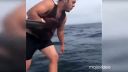 Rybár riskoval život, aby zachránil veľrybu (USA)