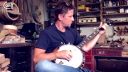 Banjoist Tomáš Peško playing on our new banjo Cardus with stone