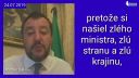 Matteo Salvini naložil Emmanuelovi Macronovi