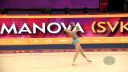 Gymnastka Kika SEMANOVÁ za Slovensko hopkala s loptou v Baku