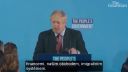 Boris Johnson pronáší svůj vítězný projev