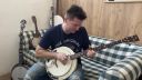 Tomáš Peško First test of new electric banjo