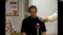 Tlačova konferencia po zápase HKm Zvolen - MHK 32 Liptovský M