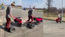 Prišiel po svojich, odišiel na motorových táčkach
