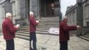 Politika s Julom V piatok 5.6. 2020 pred ministerstvom vnutra