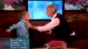 Ellen DeGeneres and Jalen Testerman