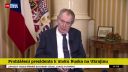 Zeman to uvedl v mimořádném projevu k národu.