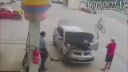 Tankoval CNG, auto skončilo na vrakovisku (Brazília)