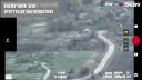 Ukrajinský kamikadze dron narazil do ruského tanku