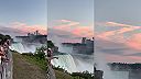 Písmeno Z na oblohe nad Niagarskými vodopádmi
