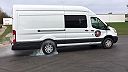 Naj auto na „burnout“ je predsa firemná dodávka (Ford Transit V6 3.5l Ecoboost)