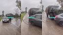Ožratí ruskí vojaci chceli prejsť auto civilistov v Belgorodskej oblasti.