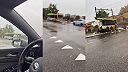 Autobus zostal v dôsledku poruchy stáť na železničnom priecestí