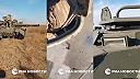 Ruskí výsadkári kontrolujú vozidlá 1. mechanizovaného práporu 28.