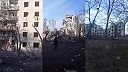 Mesto Bachmut po mesiacoch bombardovania