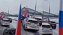 V Moskvě se uskutečnil automobilový závod na podporu Srbska.
