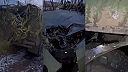 Obrnené vozidlo Novator po útoku Lancetu