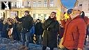 Skandovací battle na pochode za mier v Košicoch (7.2.2023)