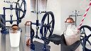Mechanický šejker z roku 1890