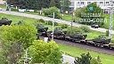 Švédske CV 90 prechádzajú cez Spišskú Novú Ves smerujúce na Ukrajinu