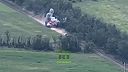 Ukrajinský tank po zásahu protitankovou riadenou strelou