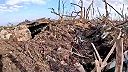Zničený fínsky Leopard 2R HMBV (ťažké odmínovacie vozidlo)