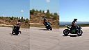 Kaskadérka trošku vyvenčila svoju motorku