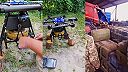 Dron, ktorým zhadzujú na okupantov ich vlastné protitankové míny