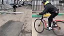 Na bicykli prešiel popod závoru ako veľký frajer!