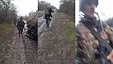 Znefunkčnený a opustený ukrajinský obrnený transportér.
