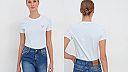 Modelka z Answear.sk v tričku Guess