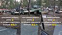Veľká skládka zničených amerických bojových vozidiel M2A2 Bradley ODS-SA