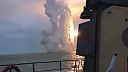 Ruská bojová loď odpaľuje rakety Kaliber z Čierneho mora