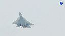 Su-57 štartuje z výrobného závodu v Komsomoľsku na Amure