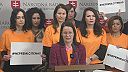 Kresťanské fanatičky Remišová a Holečková (KDH) na tlačovke strany PS