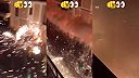 Unikátna pyro show na ulici