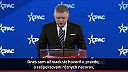 Ficov prejav na konzervatívnej konferencii CPAC vo Washingtone
