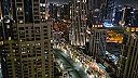 Výhľad z 35. poschodia mrakodrapu v centre Dubaja