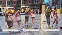 Írsky step v centre Belfastu v podaní dvoch sympatických dievčat