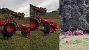 Farmár na traktore podcenil terén, mal šťastie, že dokázal vyskočiť
