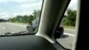 Porsche na diaľnici